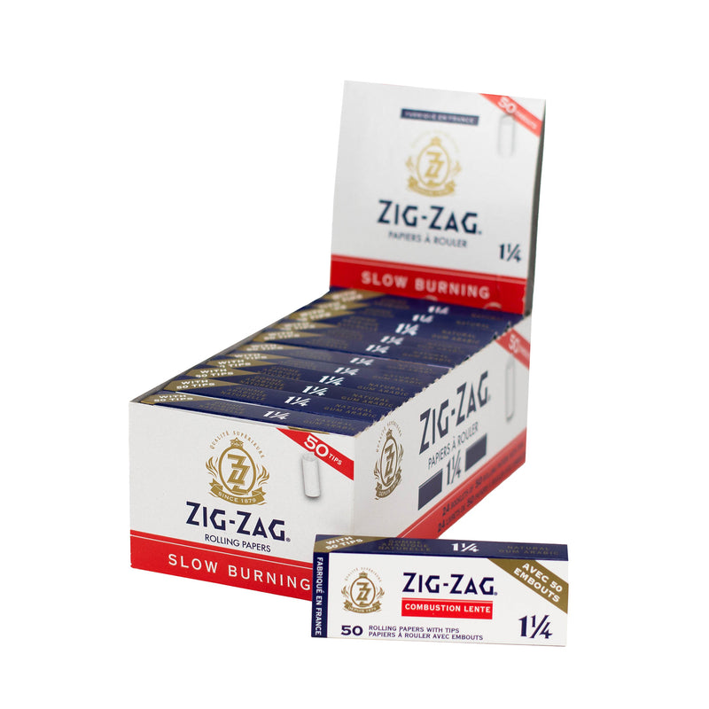 Zig Zag White 1 1/4 Rolling Papers with Tips Canada