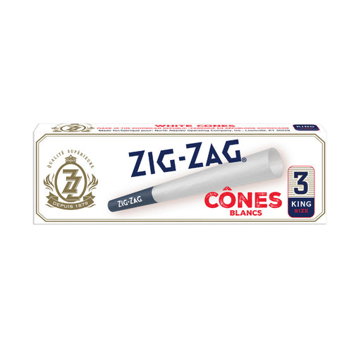 Zig Zag King Size White Prerolled Cones 3 Pack Canada