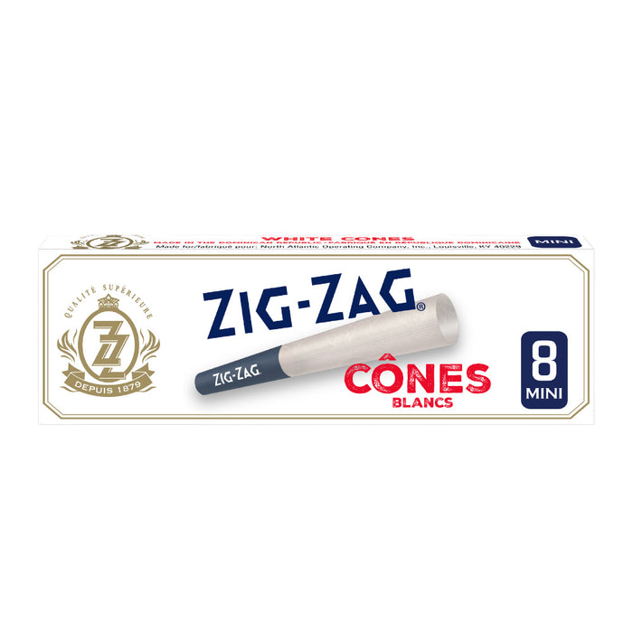 Zig Zag White Mini Prerolled Cones Pack of 8 Canada