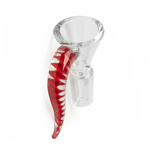 Red 14mm Helix Cone Pull Out Bowl by Red Eye Glass Canada