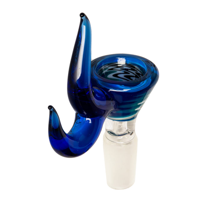 14mm Bowl with mixed colours and long blue handle