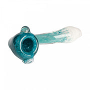Teal Fritter Glass Sherlock Pipe Red Eye Glass Canada