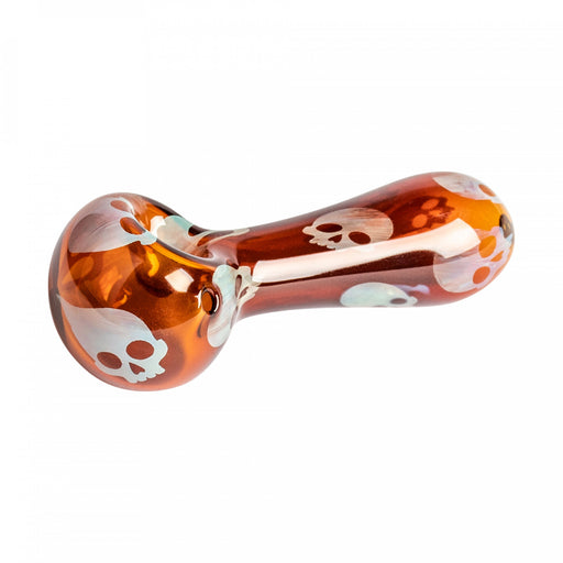 Red Eye Glass Skulls Hand Pipe Amber Canada