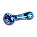 Blue Skulls Hand Pipe by Red Eye Glass Canada