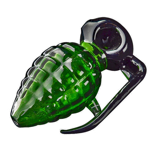 Green Grenade Hand Pipe Red Eye Glass Canada