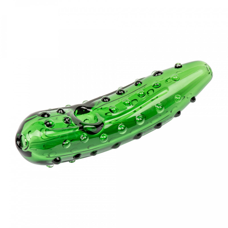 Red Eye Glass Pickle Hand Pipe 