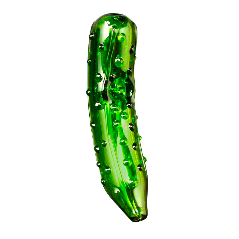 Glass Pickle Pipe Red Eye Glass Weed Pipe