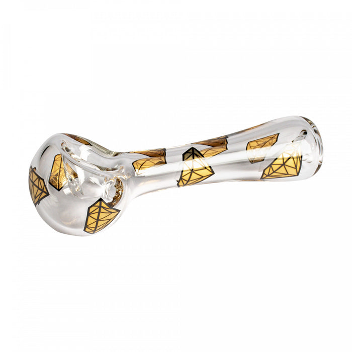 Gold Diamond Decal Glass Pipe Red Eye Glass Canada