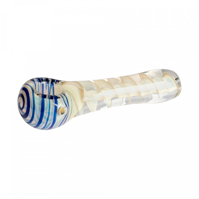 Blue Corkscrew Inside Out Hand Pipe Red Eye Glass Canada