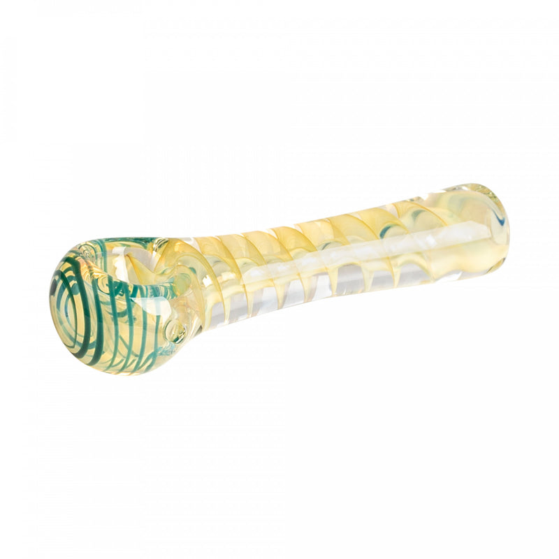 Teal Corkscrew Inside Out Hand Pipe Red Eye Glass Canada
