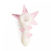 Red Eye Glass White Spike Hand Pipe with Built in Screen Canada