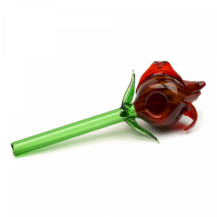 Red Rose Hand Pipe Red Eye Glass