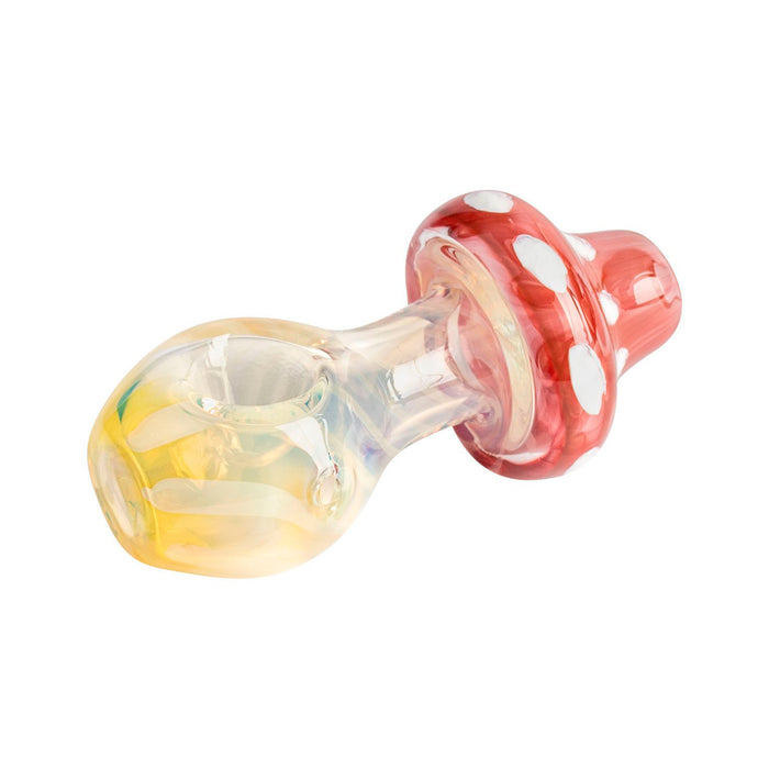 Colour Changing Stand Up Red Mushroom Glass Pipe Red Eye Glass Canada