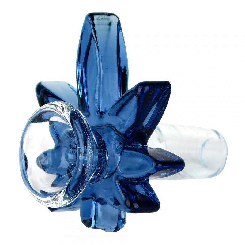 Red Eye Glass 14mm Big Leaf Pull Out Blue