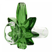 Red Eye Glass 14mm Big Leaf Pull Out Green