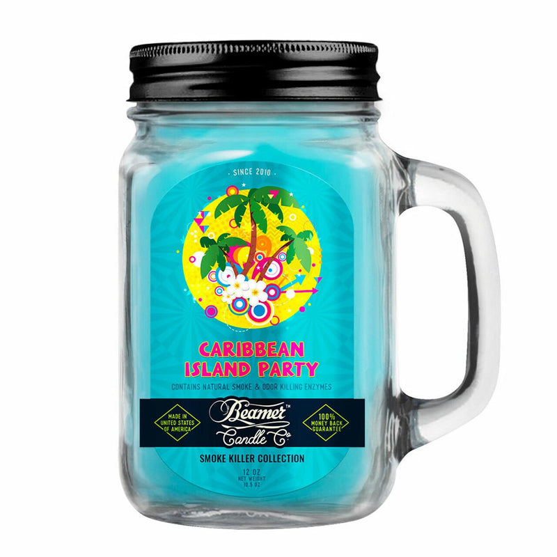 Beamer Candle Caribbean Island Party with a 12 Ounce Mason Jar Canada