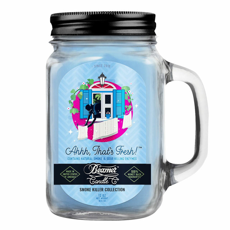 Beamer Candle Ahh, That's Fresh in a 12 Ounce Mason Jar Canada