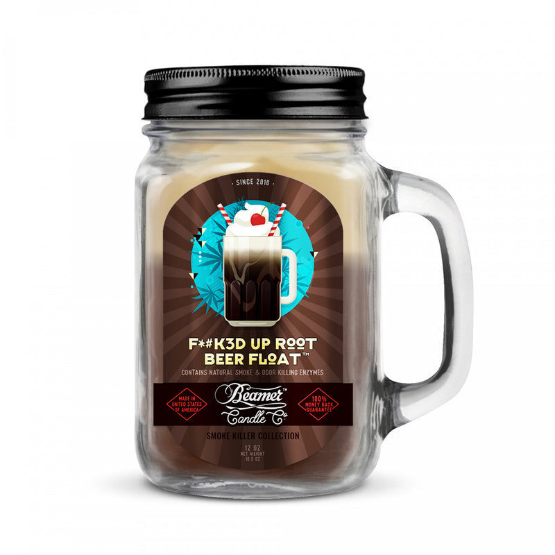 Beamer Candle Black Lava Hawaiian Sea Salt with a 12 Ounce Mason Jar Canada