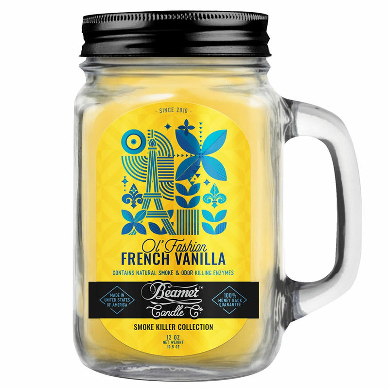 Beamer Candle Ol' Fashion Vanilla with a 12 Ounce Mason Jar Canada