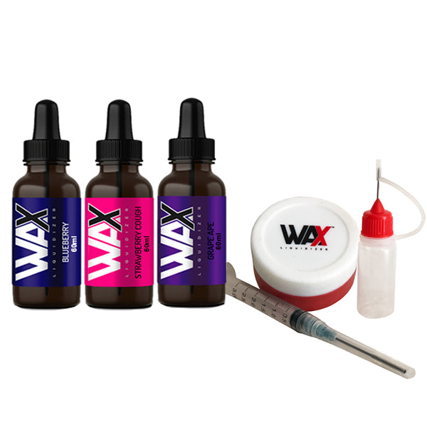 Wax Liquidizer 3 Flavour Sampler with Mix Kit - Berry