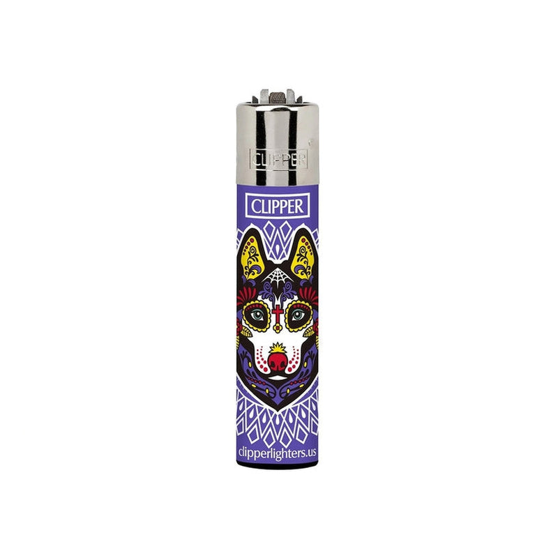 Clipper Lighters Muerta Dogs Husky Sugar Skull