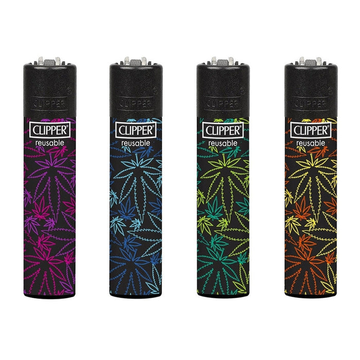 Clipper Fluorescent Cannabis Leaves Collection Canada