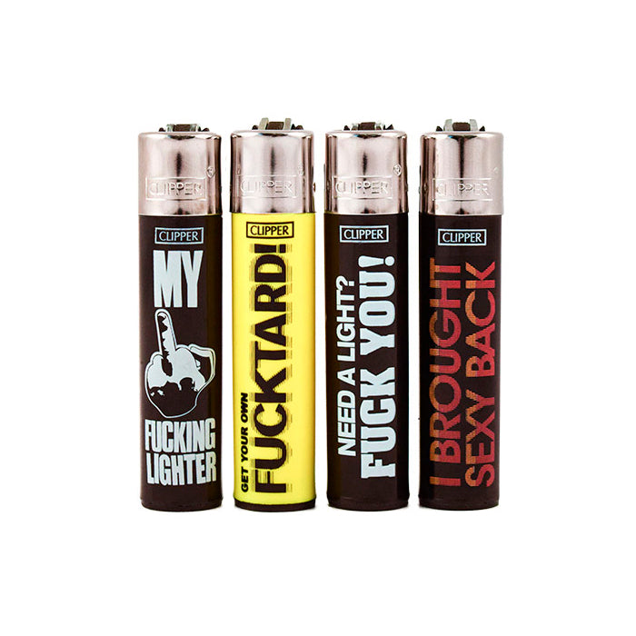 rude cigarette lighters Clipper Lighters - Funny Sayings | Head Candy Smoke Shop