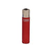 Metallic 3 Clipper Lighters Red