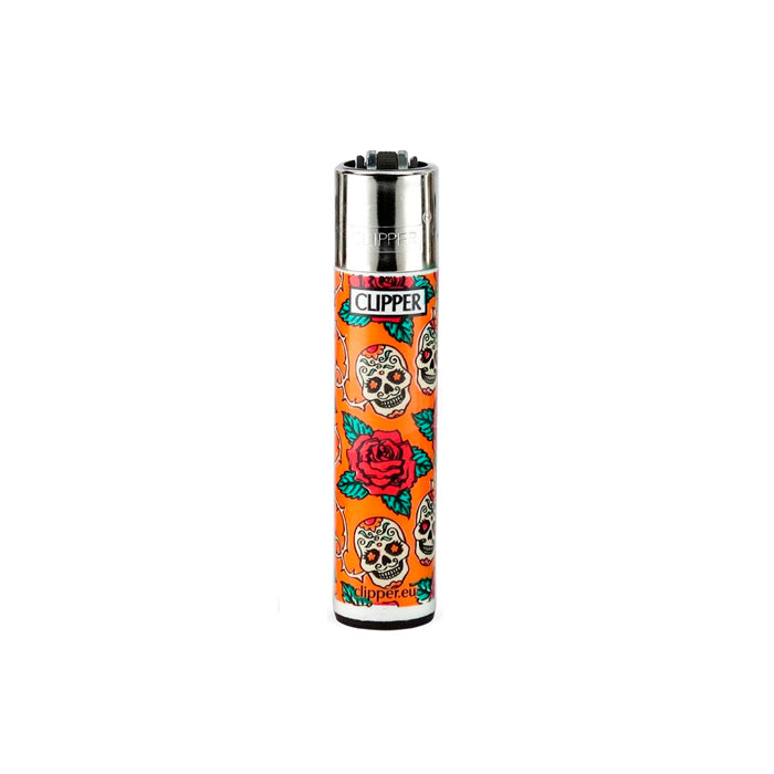 Clipper Lighters with Mexican Sugar Skull Designs