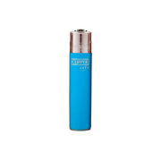 Blue Clipper Soft Touch Solid Color Refillable Lighters 