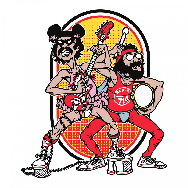 Cheech & Chong Glass 15" Tall Earache Beaker Tube Decal Canada