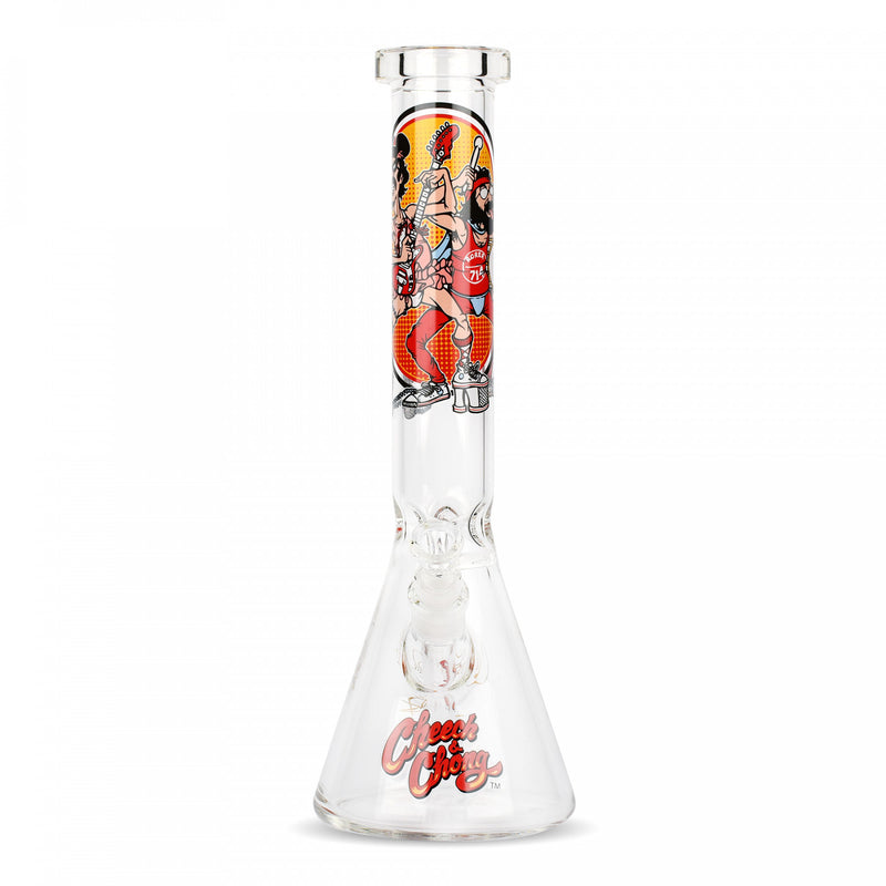 Cheech & Chong Glass 15" Tall Earache Beaker Tube  Front