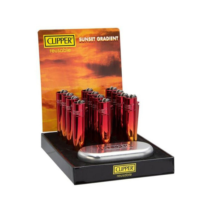 Sunset Gradient Clipper Metal Lighters Canada