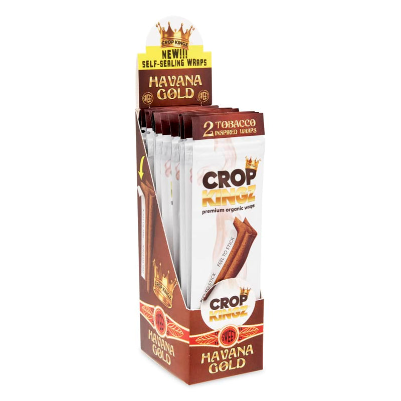 Crop Kingz Self Sealing Hemp Wraps in the flavour Havana Gold Canada