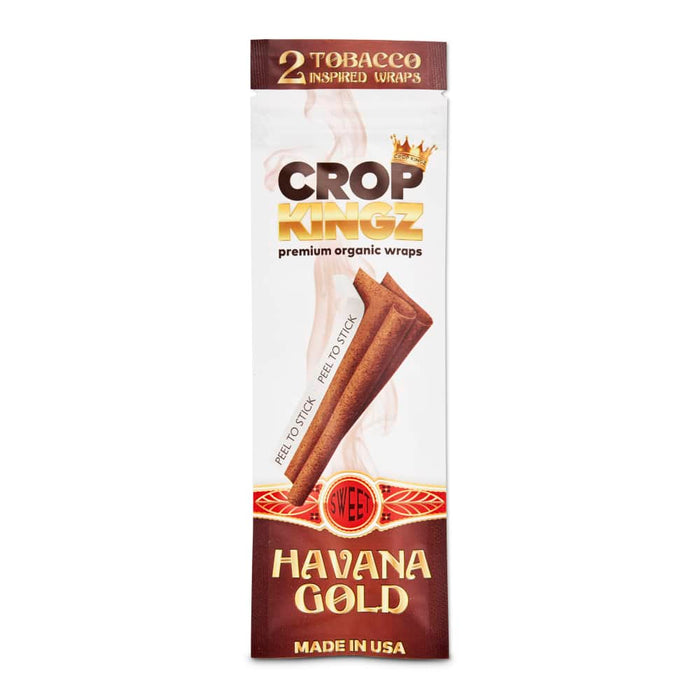 Crop Kingz Self Sealing Hemp Wraps in the flavour Havana Gold Canada