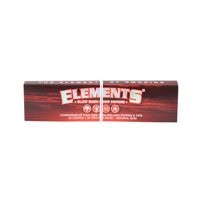 Elements Red Connoisseur Rolling Papers King Size Slim