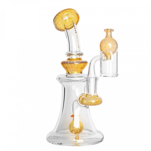 Honey Gold GEAR Fizzer Bubble Tech Concentrate Dab Rig with Matching Carb Cap Canada