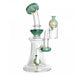Teal GEAR Fizzer Bubble Tech Concentrate Dab Rig with Matching Carb Cap Canada