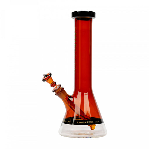 Gear Premium 12" Tall Swank Beaker Tube w/ Black Accents Amber 