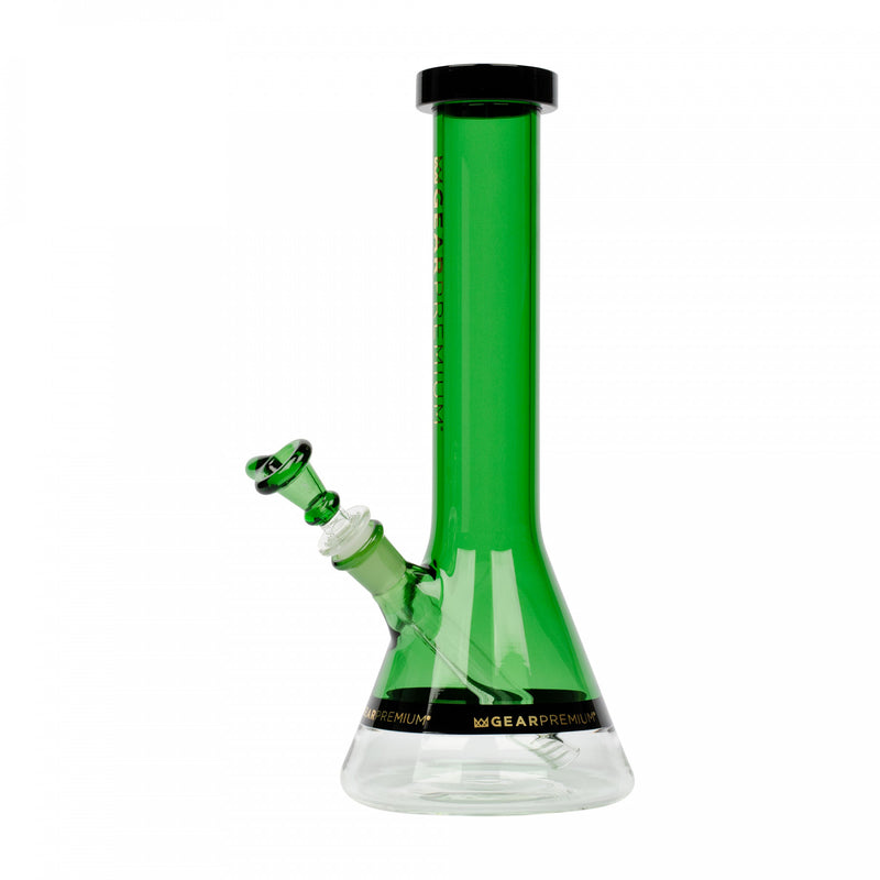 Gear Premium 12" Tall Swank Beaker Tube w/ Black Accents Green