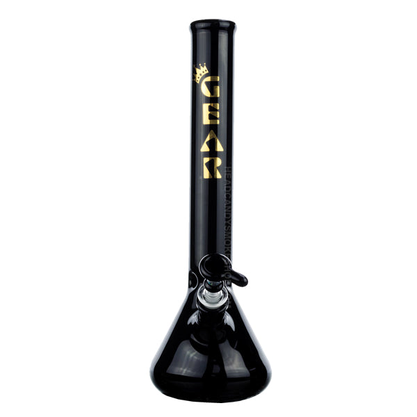 Gear 13" tall solid black beaker tube bong