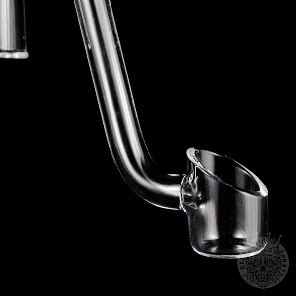 Gear Extra Long Drop Down Banger Quartz Glass