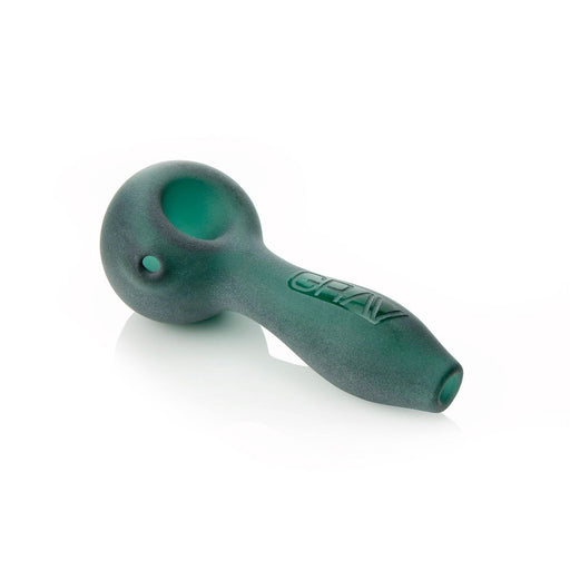 Lake Green Frosted Sandblasted Spoon Pipe Grav Canada
