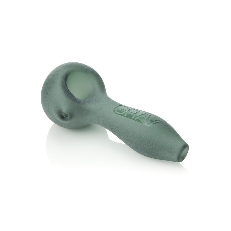 Smoke Grey Frosted Sandblasted Spoon Pipe Grav Canada