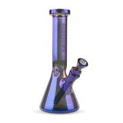 Blue Metallic Terminator Finish Hex Top Beaker Tube Bong