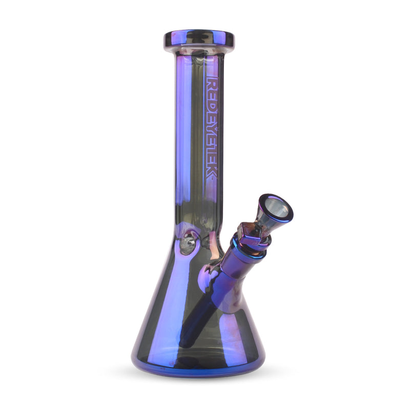 Blue Metallic Terminator Finish Hex Top Beaker Tube Bong