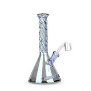 Green Red Eye Tek Tall Metallic Terminator Finish Vulcan Dab Rig K3107