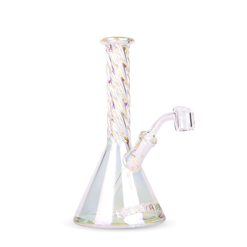Rainbow Red Eye Tek Tall Metallic Terminator Finish Vulcan Dab Rig K3107