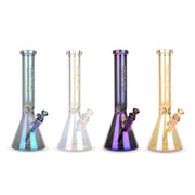 15" Metallic Terminator Finish Beaker Tube Thick Glass Bong