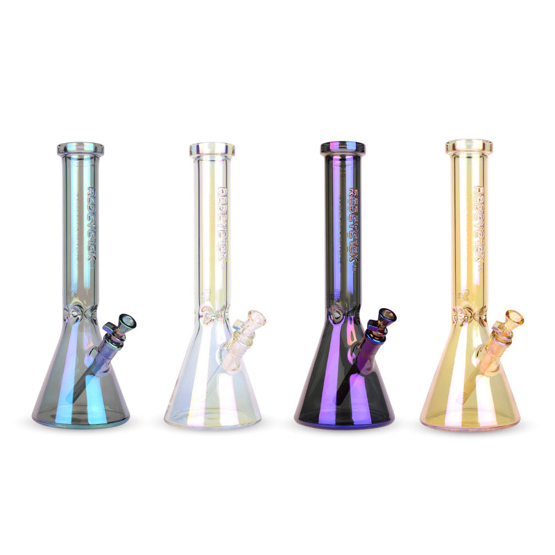 15" Metallic Terminator Finish Beaker Tube Thick Glass Bong